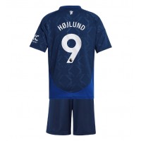 Manchester United Rasmus Hojlund #9 Auswärts Trikotsatz Kinder 2024-25 Kurzarm (+ Kurze Hosen)